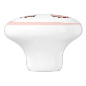 Elegante Roze Vlinder  Meisje Lade Knop (Zijkant)