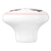 Elegante Roze Vlinder  Meisje Lade Knop (Zijkant)