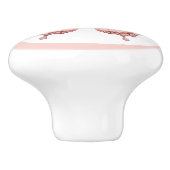 Elegante Roze Vlinder  Meisje Lade Knop (Zijkant)