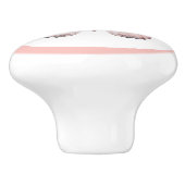 Elegante Roze Vlinder  Meisje Lade Knop (Zijkant)