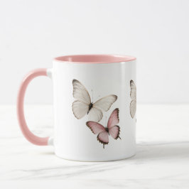 Elegante Roze Vlinder Mok