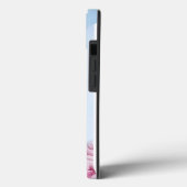 Elegante Roze Vlinder Rozen iPhone 13 Hoesje (Achterkant / Links)