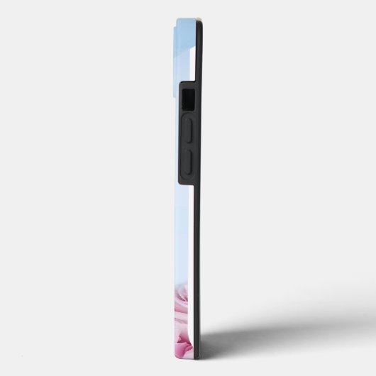 Elegante Roze Vlinder Rozen iPhone 13 Hoesje (Achterkant / Links)