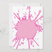 Elegante Roze Vlinder Verjaardag Uitnodiging – Mei (Achterkant)