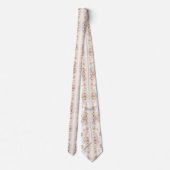 Elegante Roze Vlinder Witte Bruiloft Stropdas (Achterkant)