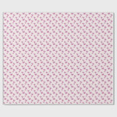Elegante roze vlinders op Blush Cadeaupapier (Vlak)