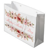 Elegante Roze Watercolor Bloem Cadeautas (Voorkant Gekanteld)