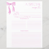 Elegante Roze Waterverf Bruiloft Bridal Shower Rec (Voorkant)