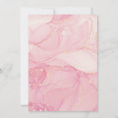 Elegante roze waterverf moderne script Sweet 16 Kaart (Achterkant)