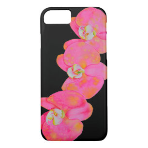 Elegante Roze waterverf Orchidee schilderij iPhone 8/7 Hoesje