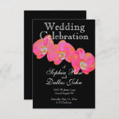 Elegante Roze waterverf Orchidee schilderij Kaart (Voorkant / Achterkant)