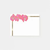 Elegante Roze waterverf Orchidee schilderij Post-it® Notes (Voorkant)