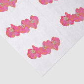 Elegante roze waterverf orchideeën tropische bloem tissuepapier (Detail)