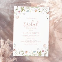 Elegante Roze Wilde Bloem Rustieke Boho Bruiloft F