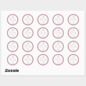 Elegante  roze winkel promotie verkoop sticker (Vel)
