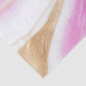 Elegante roze wit goud glitter marmeren werveling tissuepapier (Detail)