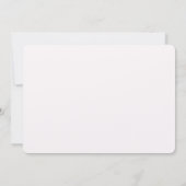 Elegante roze witte bloem Bewaar de datum Save The Date (Achterkant)