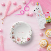 Elegante roze witte bloem papieren kommen (Feest)