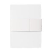 Elegante roze witte bloemen invite belly band uitnodigingen wikkel (Achterkant Voorbeeld)