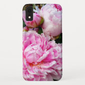 Elegante roze witte pioen bloementuin foto Case-Mate iPhone case (Achterkant)