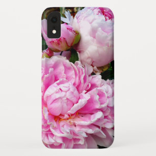 Elegante roze witte pioen bloementuin foto Case-Mate iPhone case