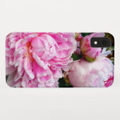 Elegante roze witte pioen bloementuin foto Case-Mate iPhone case (Achterkant (horizontaal))