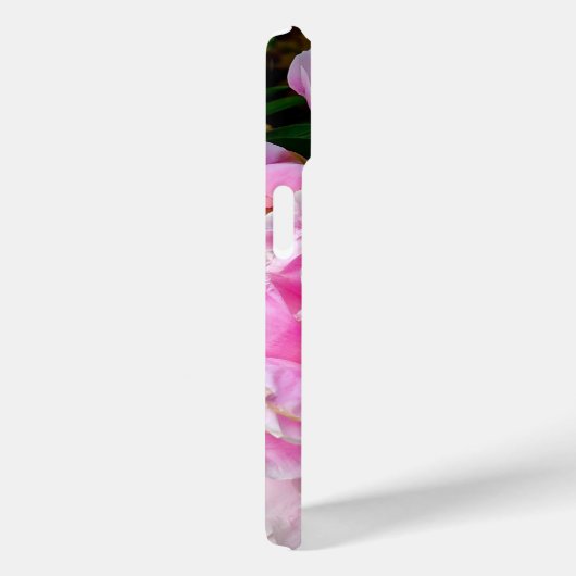 Elegante roze witte pioen bloementuin foto Case-Mate iPhone case (Achterkant / Rechts)