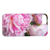Elegante roze witte pioen bloementuin foto Case-Mate iPhone case (Achterkant (Horizontaal))