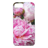 Elegante roze witte pioen bloementuin foto Case-Mate iPhone case (Achterkant)