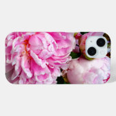 Elegante roze witte pioen bloementuin foto Case-Mate iPhone case (Achterkant (horizontaal))