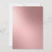 Elegante Roze Witte Trouwfeest Uitnodiging (Achterkant)