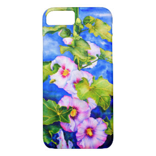 Elegante roze witte waterverf bloementuin Case-Mate iPhone case