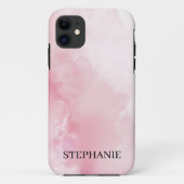 Elegante Roze Zachte Waterverf Case-Mate iPhone Case (Achterkant)
