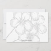 Elegante roze zakelijke feest uitnodiging (Achterkant)