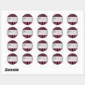 Elegante Roze Zebra Afstudeer Stickers (Vel)