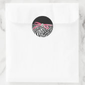Elegante roze Zebra Stickers (Tas)