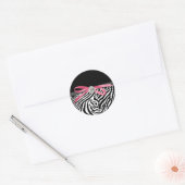Elegante roze Zebra Stickers (Envelop)