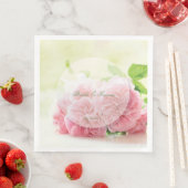 Elegante Roze Zomer Roos Bruiloft Servetten (Insitu)