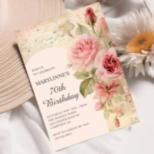 Elegante  Rozen 70e verjaardag