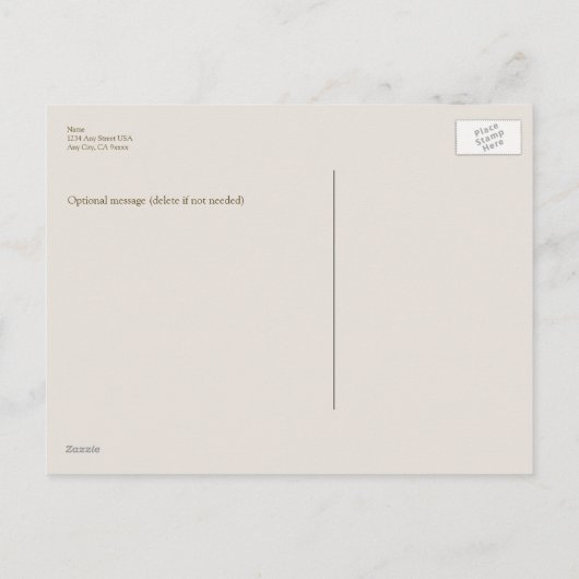 Elegante Rozen Bewaar de datum Aankondigingskaart (Achterkant)