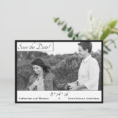Elegante Rozen Bewaar de datum Save The Date (Staand voorkant)