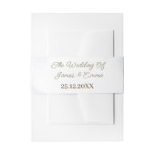 Elegante Rozen bloem gepersonaliseerd Uitnodigingen Wikkel (Voorkant Voorbeeld)