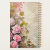 Elegante Rozen Bloem Planner – Romantisch Botanisc (Achterkant)