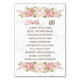 Elegante Rozen bloemen gepersonaliseerde bruiloft Kaart