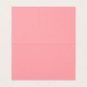 Elegante Rozen Bloemen Trouwtafel Place Card Kaart (Binnenkant ongevouwen)