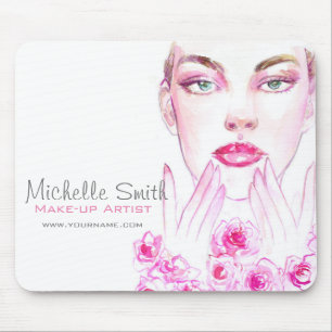 Elegante Rozen Bloemen Waterverf Schoonheidssalon Muismat