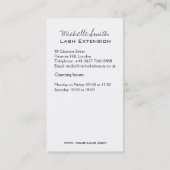 Elegante Rozen Bloemen Waterverf Schoonheidssalon Visitekaartje (Achterkant)