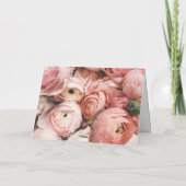 Elegante Rozen Bloemstuk Moederdag Feestdagen Kaart (Achterkant)