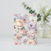 Elegante Rozen bloesems Briefkaart (Staand voorkant)