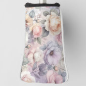 Elegante Rozen bloesems Golfheadcover (Draai 90)